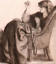 Картина "jane morris" художника "россетти данте габриэль"