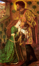 Копия картины "saint george and the princess sabra" художника "россетти данте габриэль"