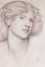 Копия картины "fanny cornforth" художника "россетти данте габриэль"