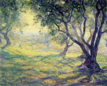 Репродукция картины "provincial olive grove" художника "роуз ги"