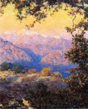 Репродукция картины "sunset glow (aka sunset in the high sierras)" художника "роуз ги"