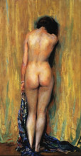 Репродукция картины "standing nude" художника "роуз ги"