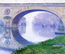 Картина "the bridge at vernon" художника "роуз ги"