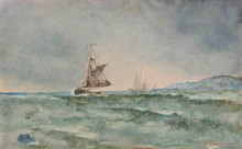 Картина "sailboats" художника "алтамурас иоаннис"