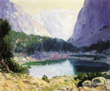 Репродукция картины "twin lakes, high sierra" художника "роуз ги"