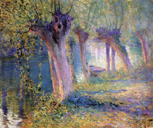 Копия картины "river epte, giverny" художника "роуз ги"