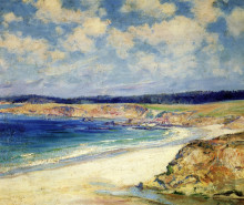 Репродукция картины "carmel beach" художника "роуз ги"