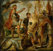 Репродукция картины "decius mus addressing the legions" художника "рубенс питер пауль"