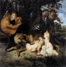 Копия картины "romulus and remus" художника "рубенс питер пауль"