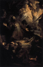 Репродукция картины "the stigmatization of st. francis" художника "рубенс питер пауль"