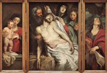 Репродукция картины "lamentation of christ" художника "рубенс питер пауль"