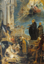 Репродукция картины "miracle of st. francis" художника "рубенс питер пауль"
