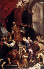 Репродукция картины "miracles of st. ignatius" художника "рубенс питер пауль"
