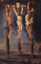Репродукция картины "the three crosses" художника "рубенс питер пауль"