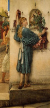 Копия картины "уличный алтарь" художника "альма-тадема лоуренс"