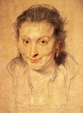 Копия картины "portrait of isabella brandt" художника "рубенс питер пауль"
