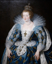 Репродукция картины "anna of austria, queen of france, mother of king louis xiv" художника "рубенс питер пауль"