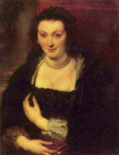 Репродукция картины "portrait of isabella brandt" художника "рубенс питер пауль"