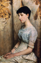 Картина "мисс элис льюис" художника "альма-тадема лоуренс"