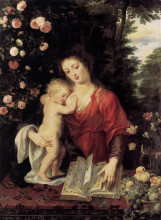 Копия картины "virgin and child" художника "рубенс питер пауль"