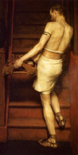 Репродукция картины "римский гончар" художника "альма-тадема лоуренс"