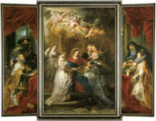Копия картины "ildefonso altar" художника "рубенс питер пауль"