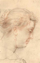 Копия картины "head of woman" художника "рубенс питер пауль"
