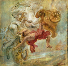 Репродукция картины "fall of phaeton" художника "рубенс питер пауль"
