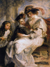 Репродукция картины "helene fourment with her children" художника "рубенс питер пауль"