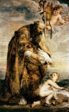Репродукция картины "st. augustine" художника "рубенс питер пауль"
