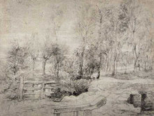 Картина "landscape with a trees" художника "рубенс питер пауль"