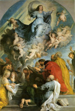 Копия картины "assumption of virgin" художника "рубенс питер пауль"