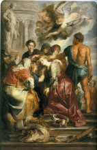 Репродукция картины "martyrdom of st. catherine" художника "рубенс питер пауль"