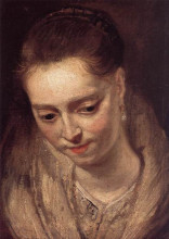 Репродукция картины "portrait of a woman" художника "рубенс питер пауль"