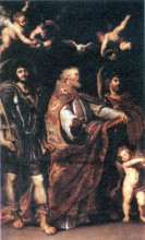 Репродукция картины "st. george with st. maurus and papianus" художника "рубенс питер пауль"