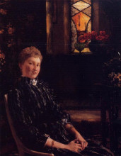 Копия картины "миссис ральф снейд" художника "альма-тадема лоуренс"