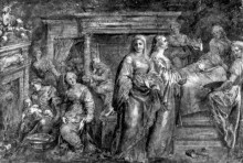 Копия картины "the nativity of the virgin mary" художника "рубенс питер пауль"