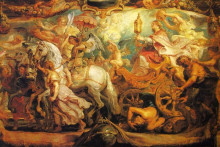 Копия картины "the triumph of the church" художника "рубенс питер пауль"