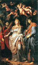 Картина "st. domitilla with st. nereus and st. achilleus" художника "рубенс питер пауль"