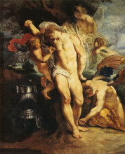 Копия картины "the martyrdom of st. sebastian" художника "рубенс питер пауль"