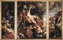 Копия картины "воздвижение креста" художника "рубенс питер пауль"