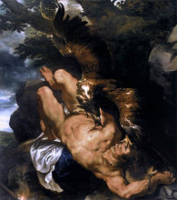 Репродукция картины "prometheus bound" художника "рубенс питер пауль"