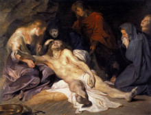 Картина "lament of christ" художника "рубенс питер пауль"