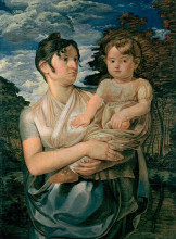 Копия картины "pauline runge with her two-year-old-son" художника "рунге филипп отто"