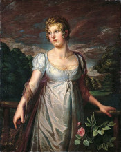 Копия картины "portrait of wilhelmina sophia helwig" художника "рунге филипп отто"