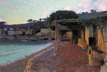 Репродукция картины "s&#243;ller on the north coast of mallorca" художника "русиньоль сантьяго"