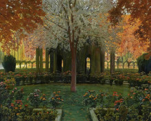 Репродукция картины "jardines de aranjuez" художника "русиньоль сантьяго"