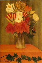 Копия картины "vase of flowers" художника "руссо анри"