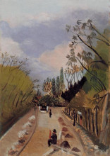 Копия картины "avenue de l&#39;observatoire" художника "руссо анри"