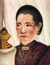 Картина "portrait of josephine the artist&#39;s second wife" художника "руссо анри"